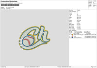 Ch Ball Embroidery File 6 sizes