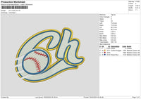 Ch Ball Embroidery File 6 sizes