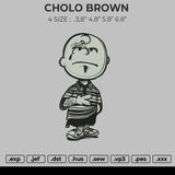 CHOLO BROWN Embroidery