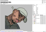 CHRIS BROWN Embroidery