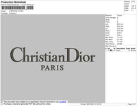 christian dior Paris Embroidery