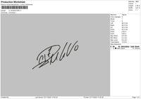 Signature 0711 Embroidery File 6 sizes