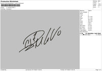 Signature 0711 Embroidery File 6 sizes