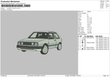 CLASSIC CAR V5 Embroidery File 4 size