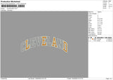 Clevelandtext Embroidery File 6 sizes