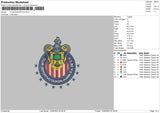 Club Deportivo Embroidery File 6 sizes