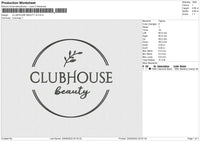 CLUBHOUSE BEAUTY v2 Embroidery