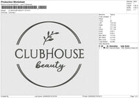 CLUBHOUSE BEAUTY v2 Embroidery