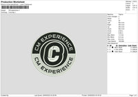 Cm Experience Embroidery File 6 sizes