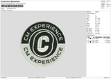 Cm Experience Embroidery File 6 sizes