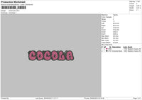 Cocola Embroidery File 6 sizes