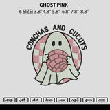 Ghost Pink Embroidery File 6 sizes