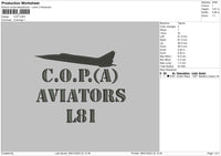 Cop Embroidery File 6 sizes