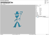 Cowboy0402 Embroidery File 6 sizes