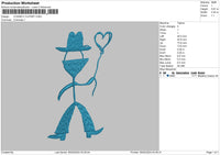 Cowboy0402 Embroidery File 6 sizes