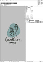 Creativ Hands mbroidery File 6 sizes