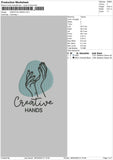 Creativ Hands mbroidery File 6 sizes