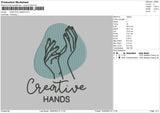 Creativ Hands mbroidery File 6 sizes