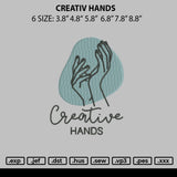 Creativ Hands mbroidery File 6 sizes