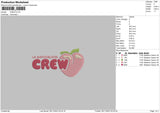 Crew Embroidery File 6 sizes