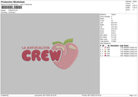 Crew Embroidery File 6 sizes