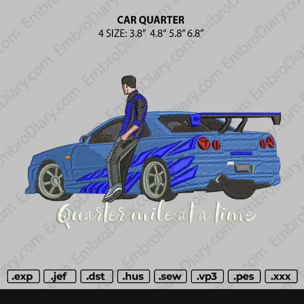 Car Quarter Embroidery