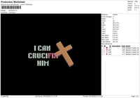 Crucifix Embroidery File 6 sizes