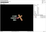 Crucifix Embroidery File 6 sizes