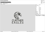 Eagle Square Embroidery File 6 sizes