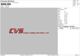 Cvstext Embroidery File 6 sizes