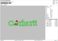 Grinch C Embroidery File 6 sizes