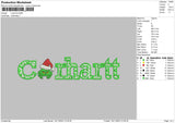 Grinch C Embroidery File 6 sizes