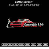 Camacho Paint Embroidery File 6 sizes