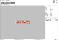 Chase Atlantic Embroidery File 6 sizes