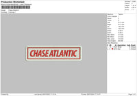 Chase Atlantic Embroidery File 6 sizes