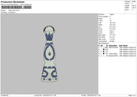 Clase Azul Embroidery File 6 sizes