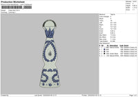 Clase Azul Embroidery File 6 sizes