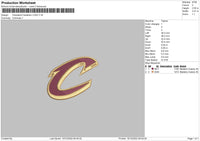 Cleveland Embroidery File 6 sizes