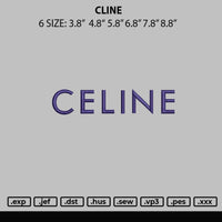 Cline Embroidery File 6 sizes