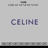 Cline Embroidery File 6 sizes