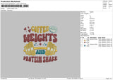 Coffee Text 2412 Embroidery File 6 sizes