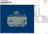 Cowboys 2512 Embroidery File 6 sizes