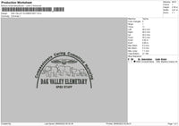 Dak Valley Embroidery File 6 sizes