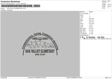 Dak Valley Embroidery File 6 sizes