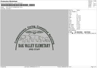 Dak Valley Embroidery File 6 sizes