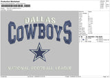 D Cowboys Embroidery File 6 sizes