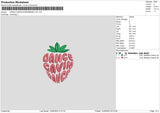 Dg Strawberry Embroidery File 6 sizes