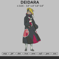 Deidara Embroidery