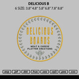 Delicious B Embroider File 6 sizes