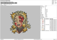 Slayer Head Embroidery File 6 sizes